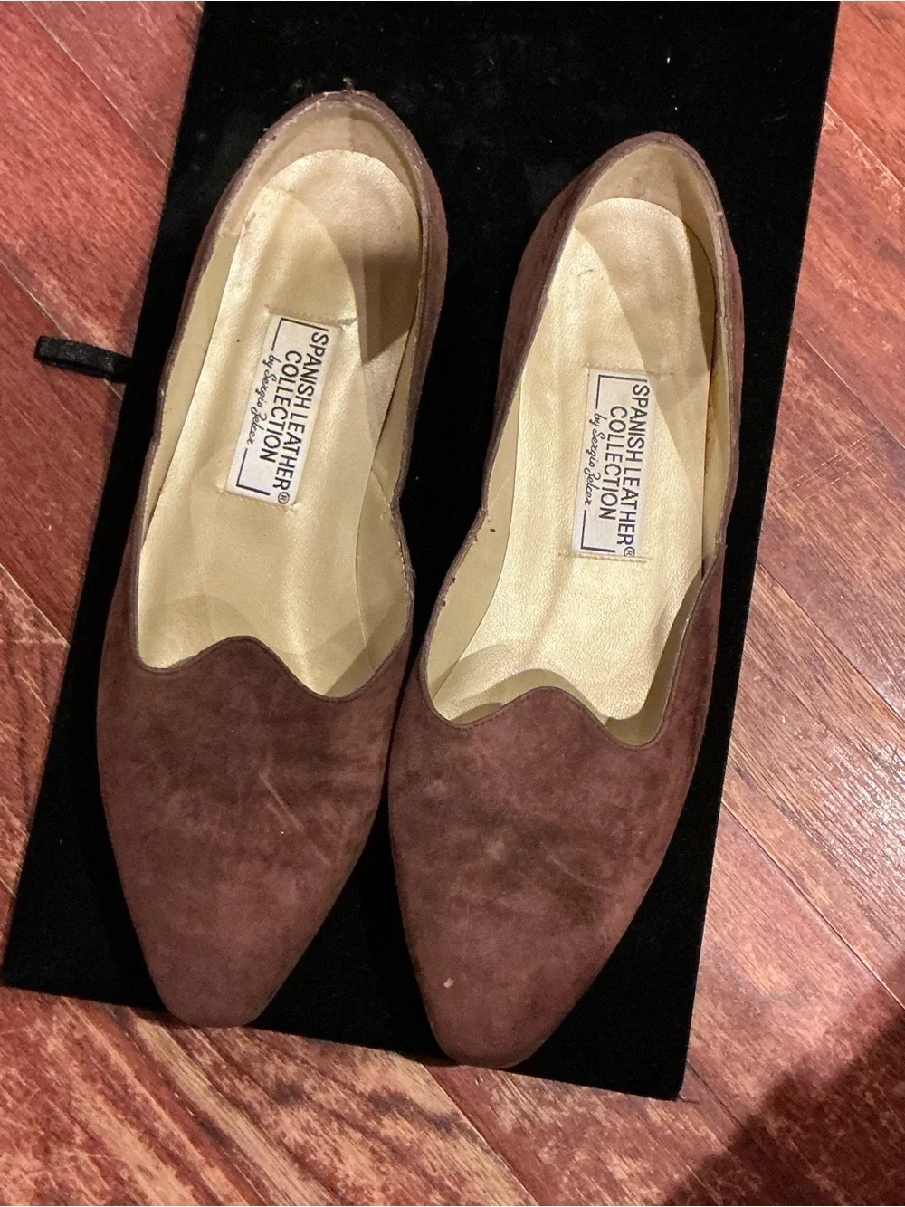 Sergio Zelcer Spanish Leather Slip-On Flats